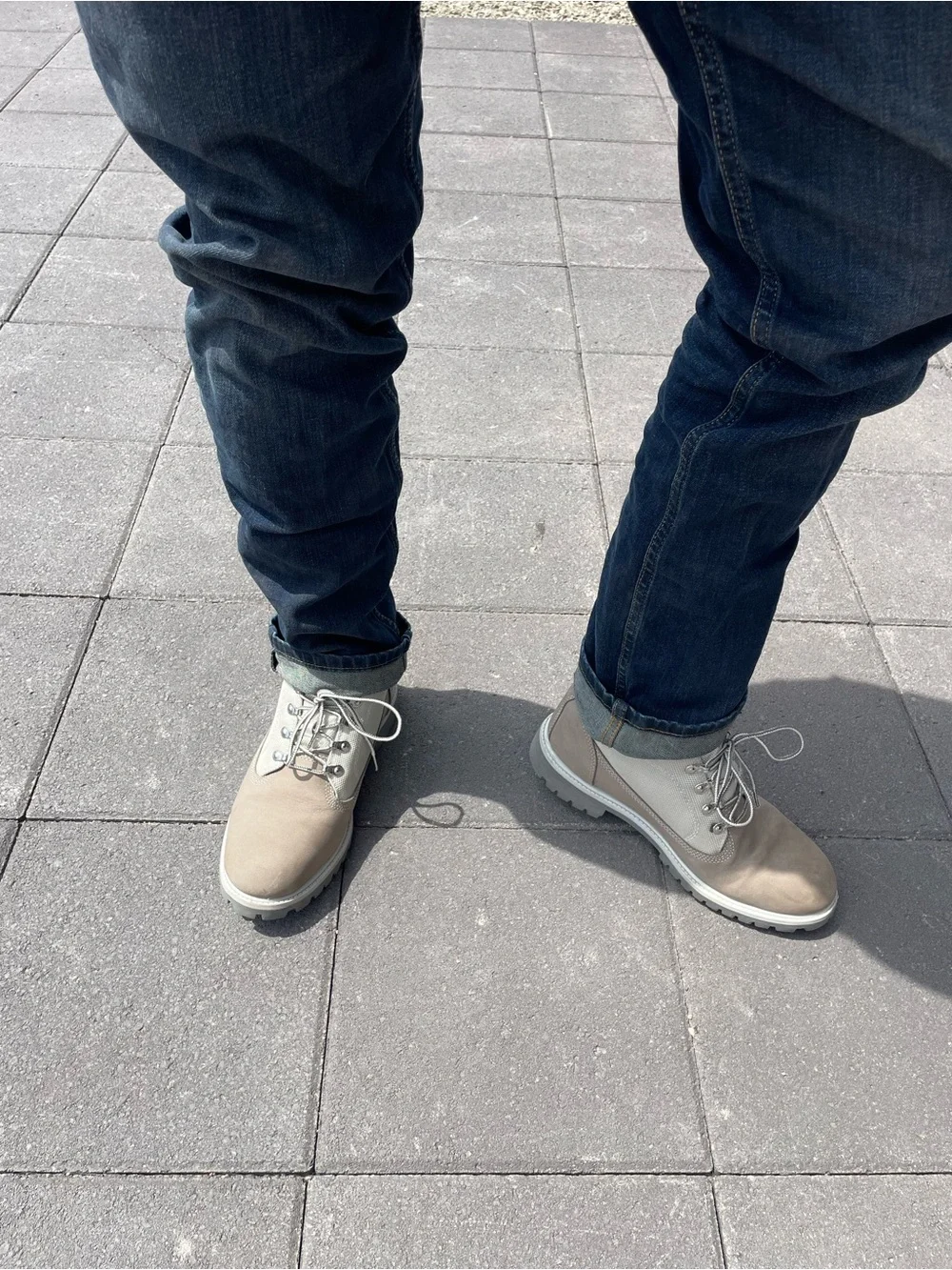 Timberland 2016 men's campsite boots in grey leather and canvas.